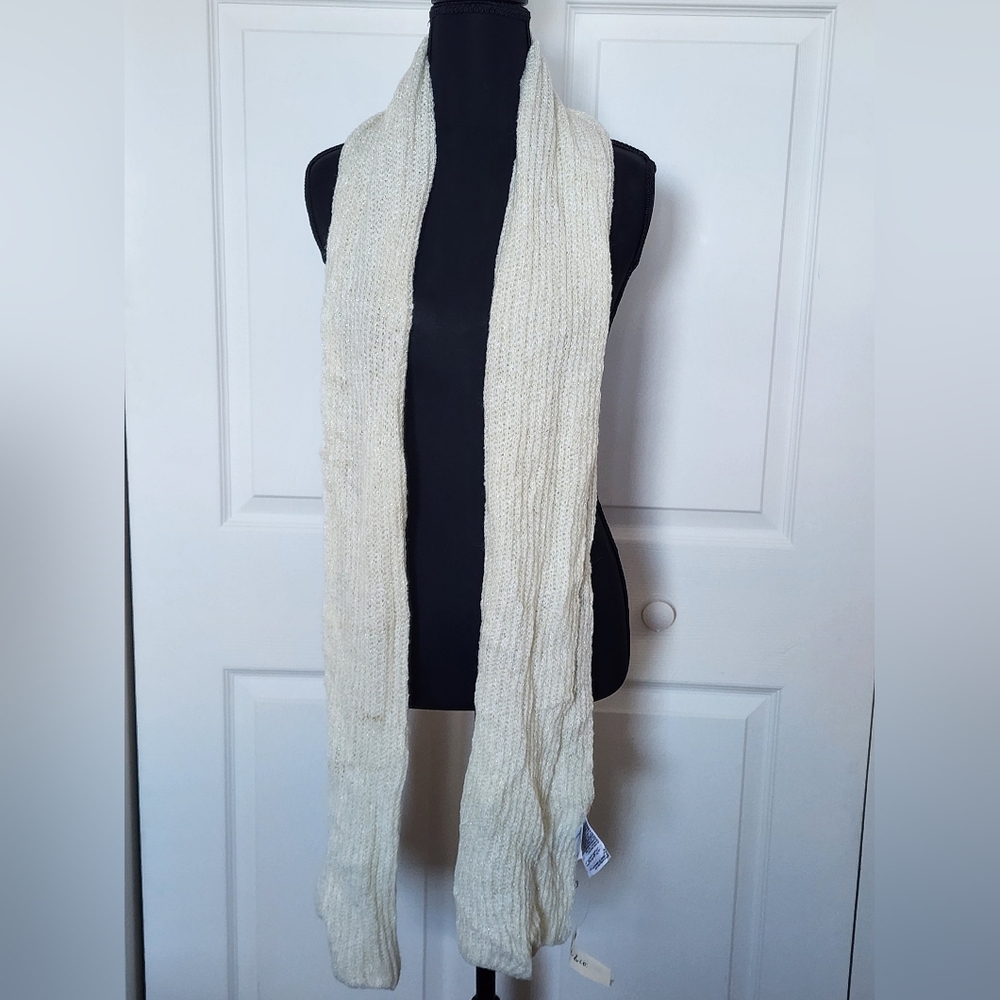Cream Knit ScarfStyle&Co IVORY Knit Scarf One Size